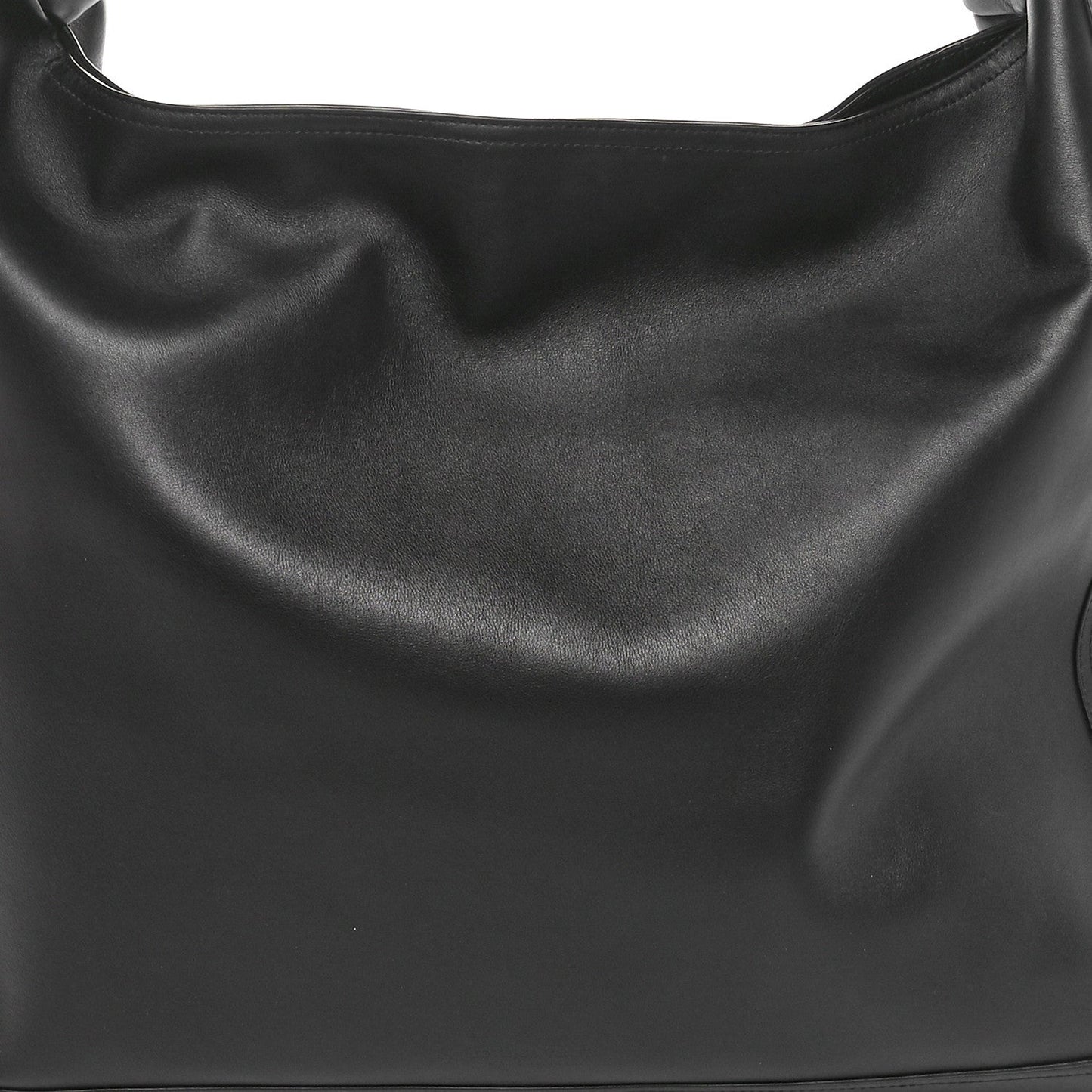 Silky Calfskin Large Hop Black