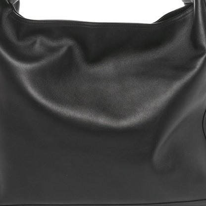 Silky Calfskin Large Hop Black