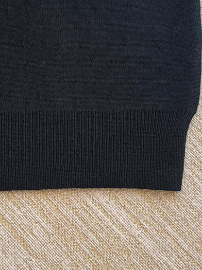 Maglione Balenciaga 25 in lana nera 0017