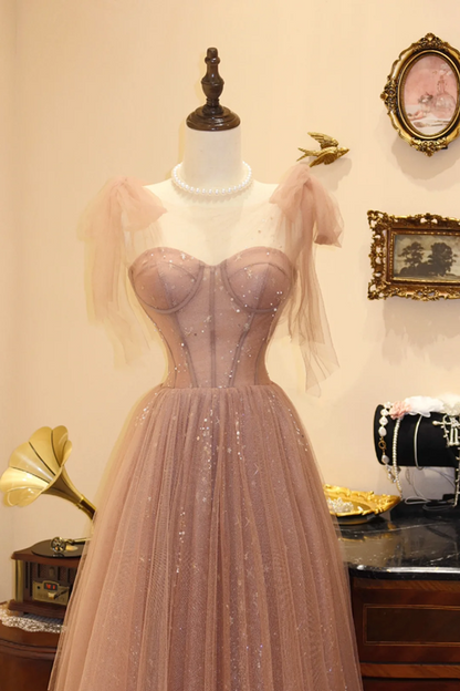 Pink halter-neck, fitted long ball gown, bridal dress R7196