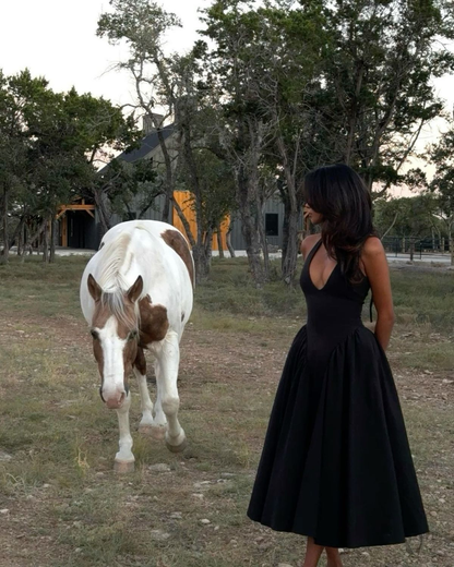 Elegant Halter Neck A-Line White Long Party Dress Fashion Women Dress, D225