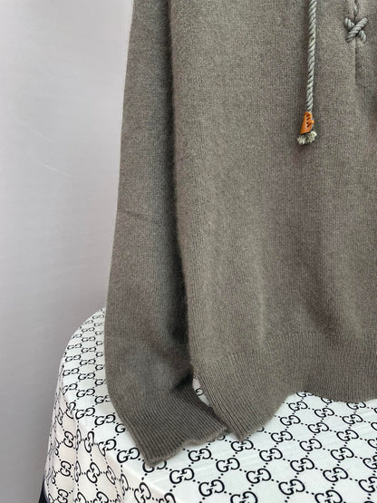 Chanel 2025 Knit Sweater Dark Gray Cashmere