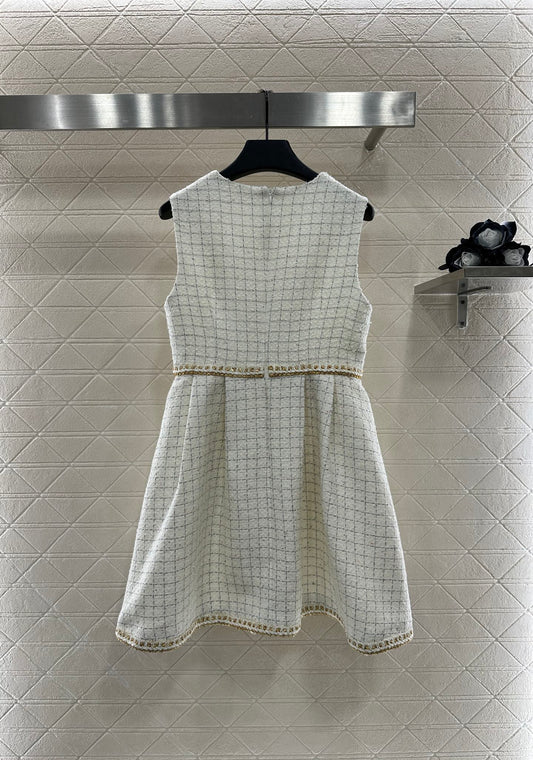 CHANEL BRAIDED HEM VEST SKIRT STYLE 287