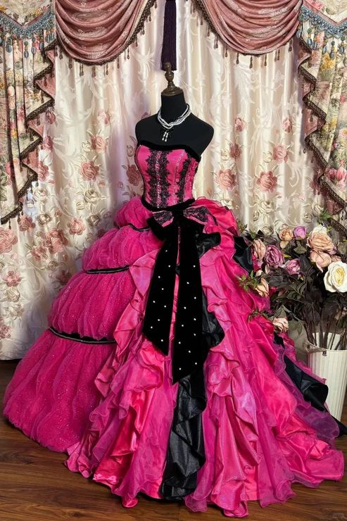 Retro Strapless A Line Appliques Long Prom Dress Birthday Ball Gown