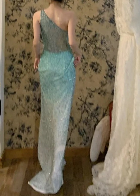 Ombre Prom Dress Off Shoulder Gala Dress Birthday Party Dress Evening Dress  D4577