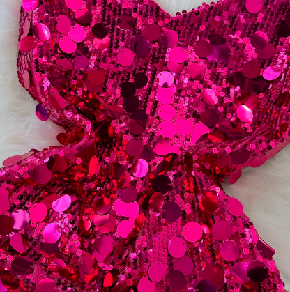Light luxury heavy sequins celebrity niche banquet dress skirt sexy backless suspender dress R0320