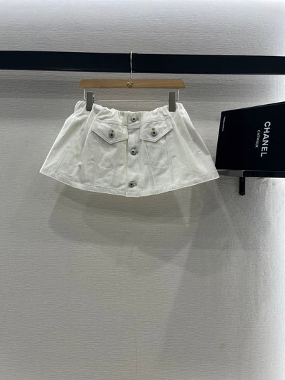 MIUMIU DENIM JACKET AND SKIRT SET 274647