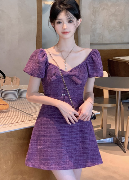 Skirt women's niche design heavy elegant Chanel woven dress R4993