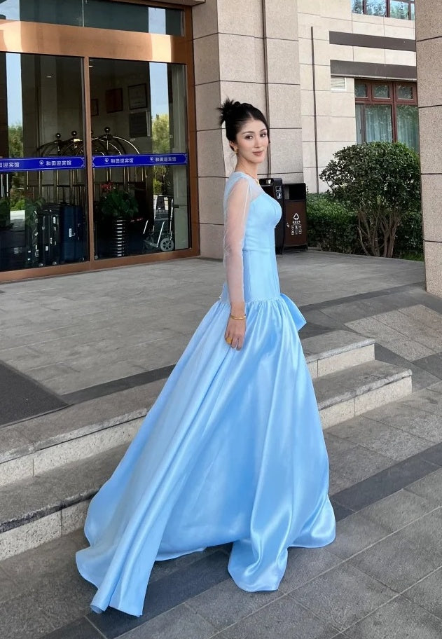 Elegant Prom Dress Crew Neck Gala Dress Formal Dress Evening Dress  D4604