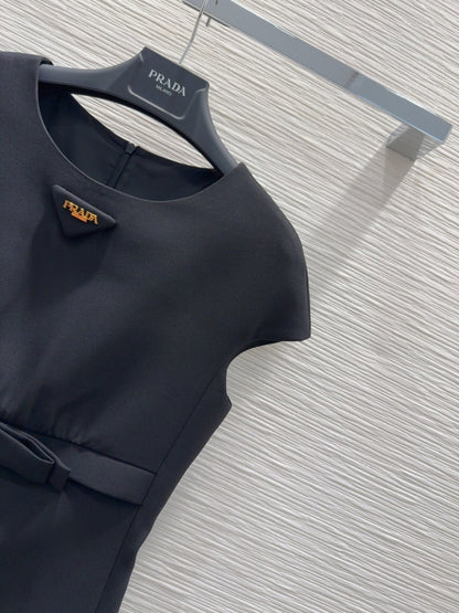 Prada 2025 Vest Skirt Black Polyester