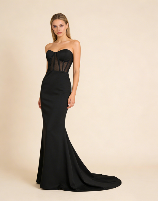 Newest Prom Dress Black Sweetheart Mermaid Cocktial Dress Birthday Party Dress Evening Dress   D4639