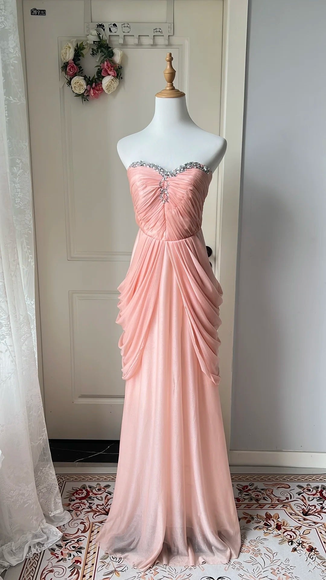 Elegant Prom Dress Sweetheart Pleated Formal Dresses Evening Dress Gala Gown  D4744