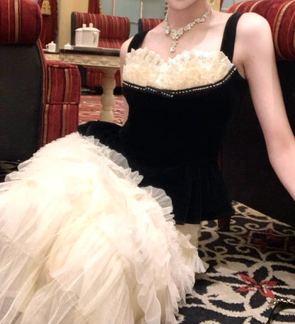 Charming Prom Dress Sweetheart Pleated Tulle Gala Evening Gown Dress Birthday Party Outfits    D4884
