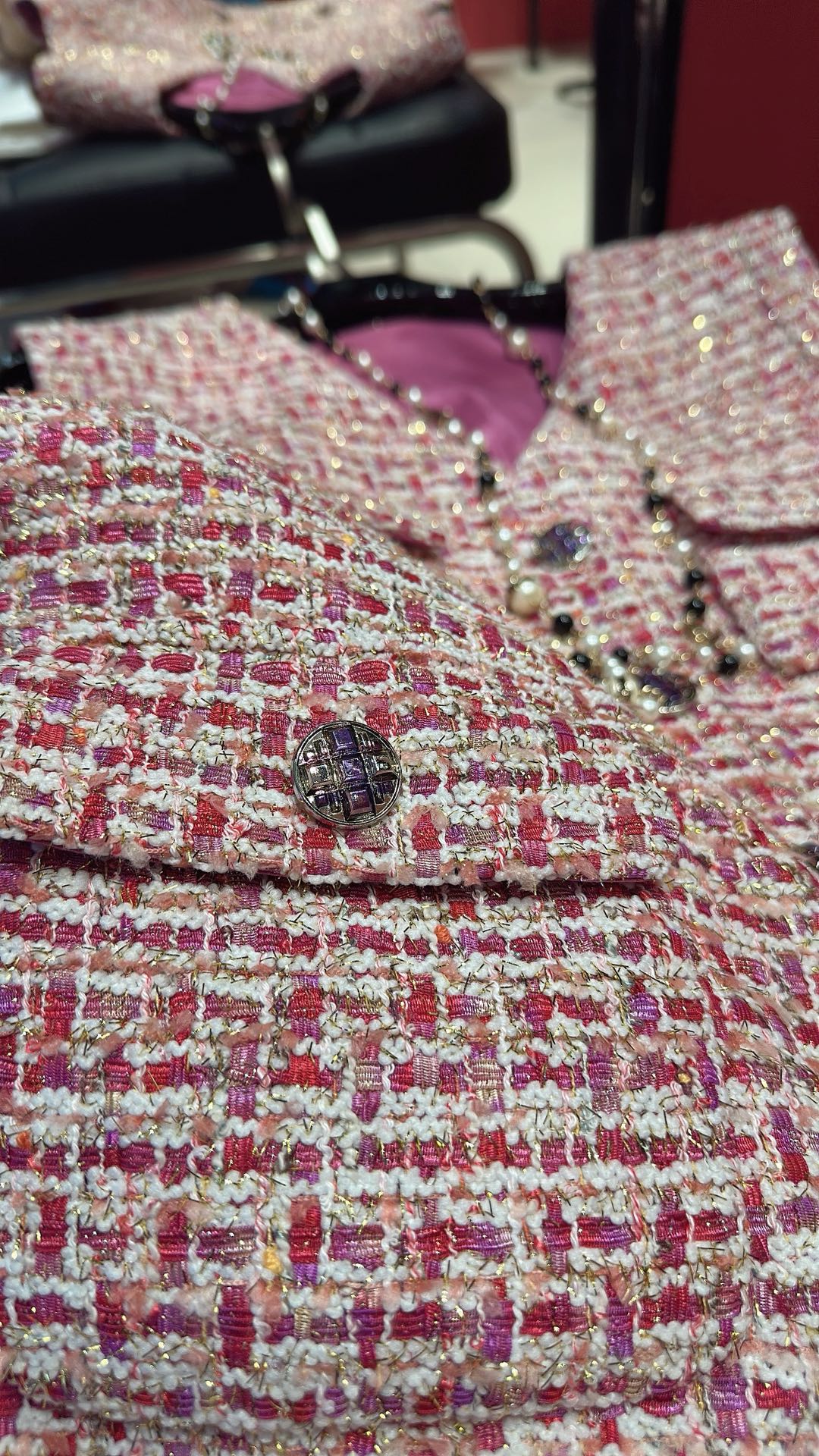 CC 25F V-line Neck Vest Pink Cotton