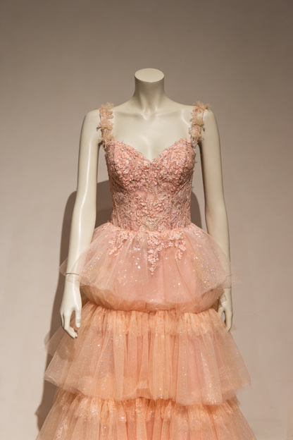Pretty Prom Dress Spaghetti Straps Pleated Tulle Birthday Party Outfits Evening Dresses Gala Gown      D4962
