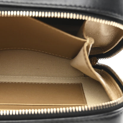 Lambskin Quilted CC Pearl Crush Camera Case Black