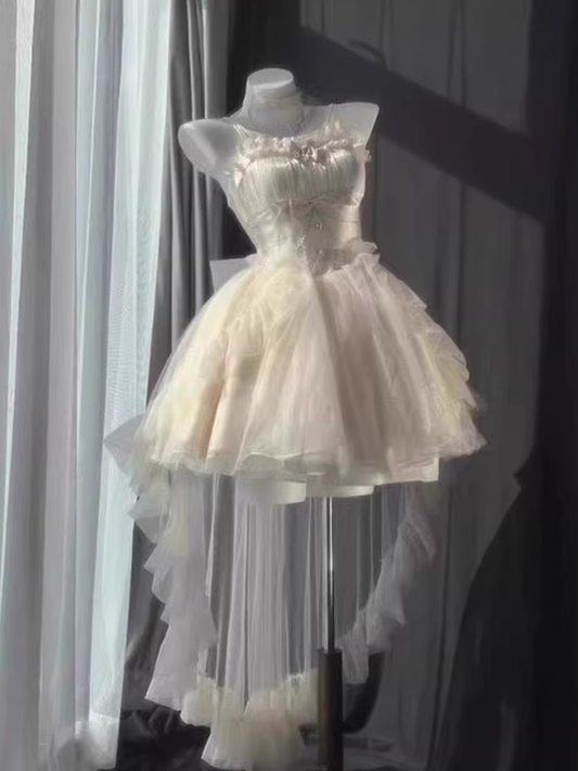 Chic Ball Gown Sweetheart Ivory Short Birthday Dresses Birthday Outfits