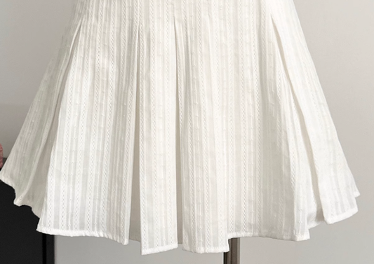 Waist slimming dress A-line skirt short-sleeved shirt skirt commuter college style hot girl tea break skirt R0100