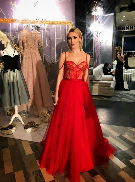 Red evening dress Sexy Prom Dress   fg2879