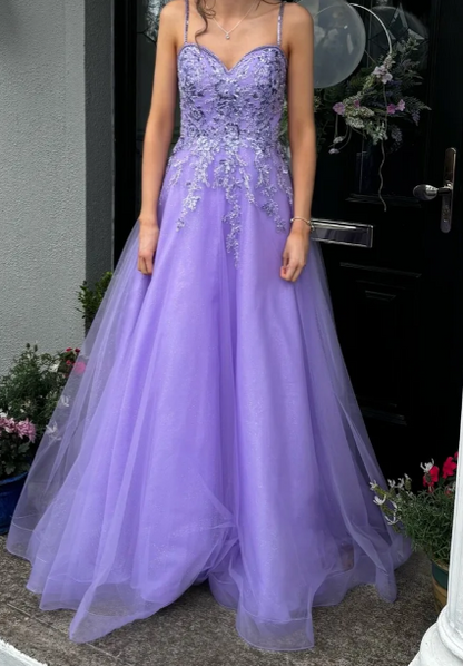 Chic Prom Dress Sweetheart Pleated Tulle Long Gala Gown Evening Dress Party Outfits      D5014