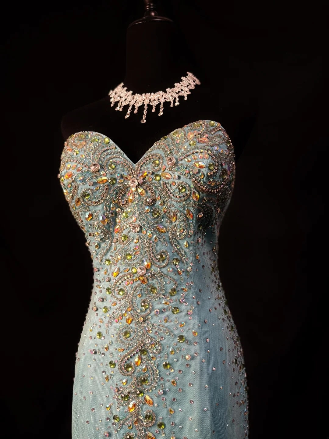 Sparkling Prom Dress Sweetheart Crystal Mermaid Formal Gown Evening Dress Gala Dress     D5066