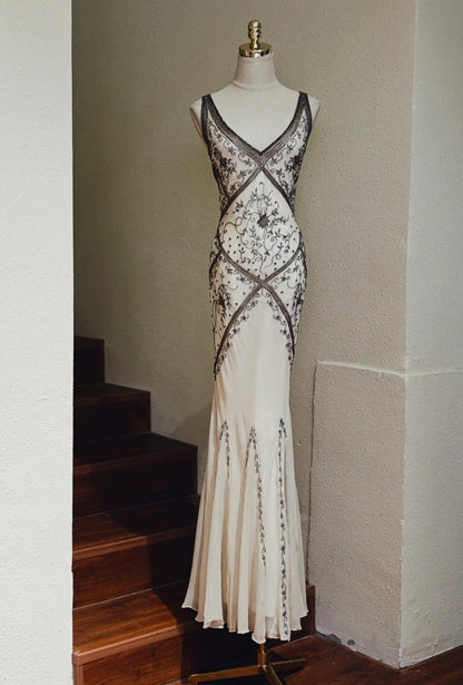 Stunning Prom Dress V-neck Backless Mermaid Gala Gown Evening Dress Birthday Party Outfits     D5156