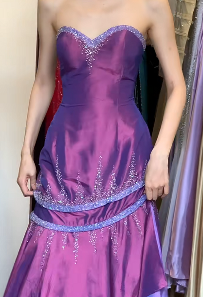 Charming Prom Dress Sweetheart Pleated Mermaid Gala Gown Fomal Evening Dress Graduation Dress     D5193