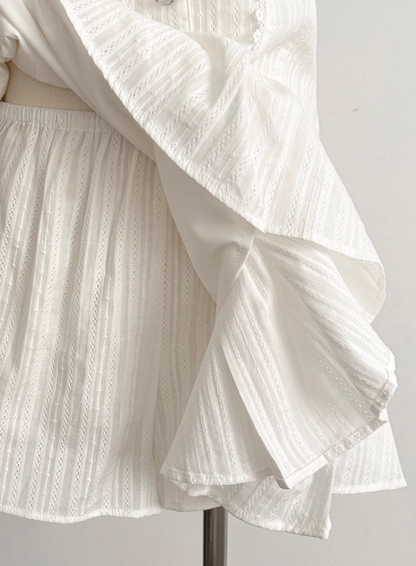 Waist slimming dress A-line skirt short-sleeved shirt skirt commuter college style hot girl tea break skirt R0100