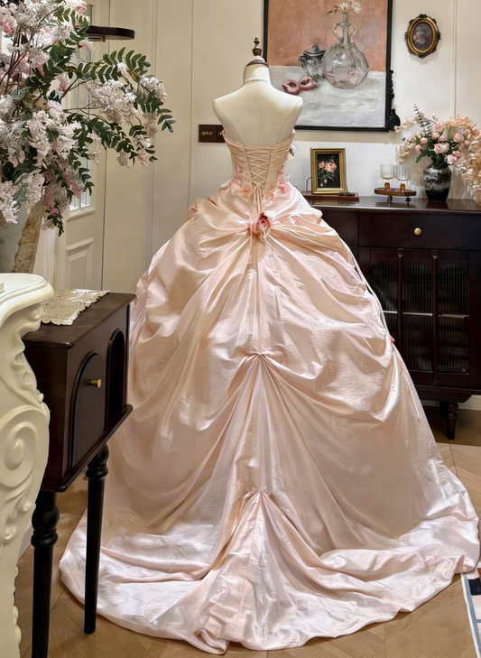 Pretty Ball Gown Sweetheart Pleated Evening Dress Quinceanera Dress 18th Birthday Prom Gown       D5324