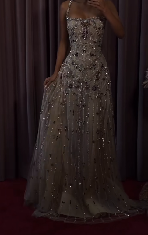 Sparkling Prom Dress A Line Strapless Gala Dress Evening Dress 18th Birthday Gown      D5329