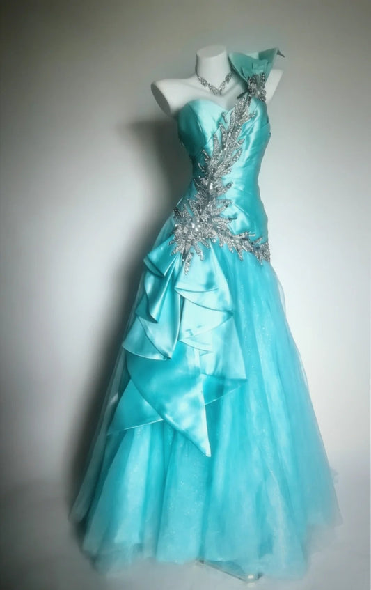 Stunning Prom Dress A Line Off Shoulder Tulle Gala Dress Evening Dress Formal Gown      D5464