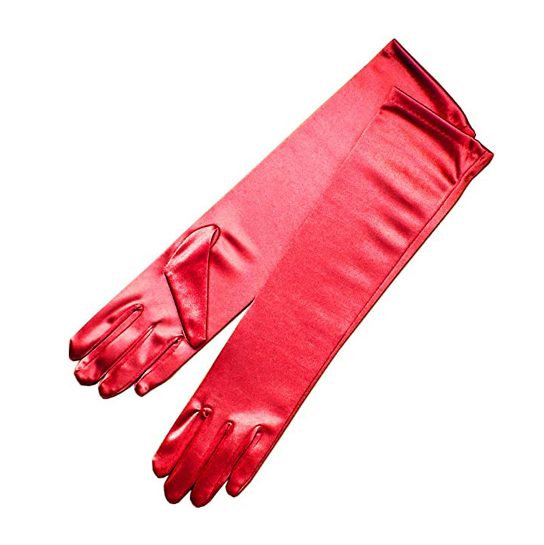 Satin Satin Stretch Wedding Gloves Holiday Party Dinner Dress Gloves     S6218