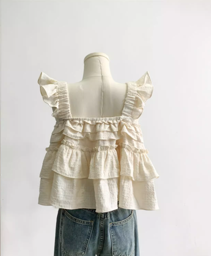 Short sleeveless earrings sling 2025 new summer unique and chic tops outerwear vest R0294