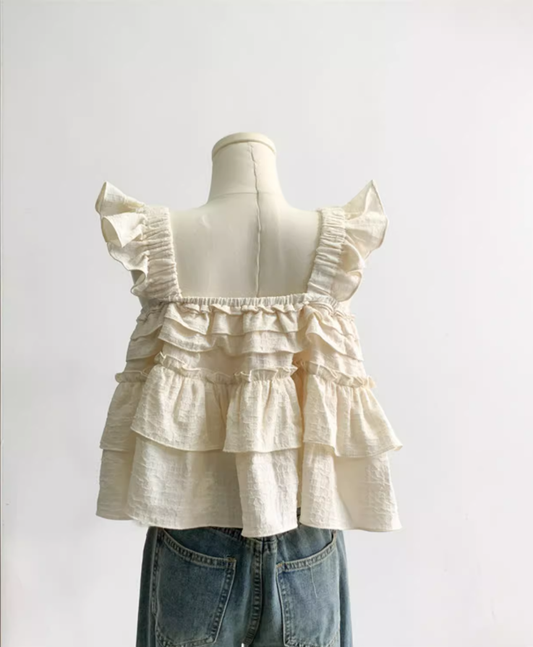 Short sleeveless earrings sling 2025 new summer unique and chic tops outerwear vest R0294