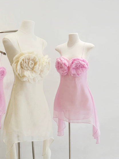 Cute A Line Spaghetti Straps Pink Mini Party Dresses Short Formal Homecoming Dresses Night Chic Elegant Short Dresses Cocktail Dress 16th Birthday Outfits Tulle Hoco Dresses DH2775