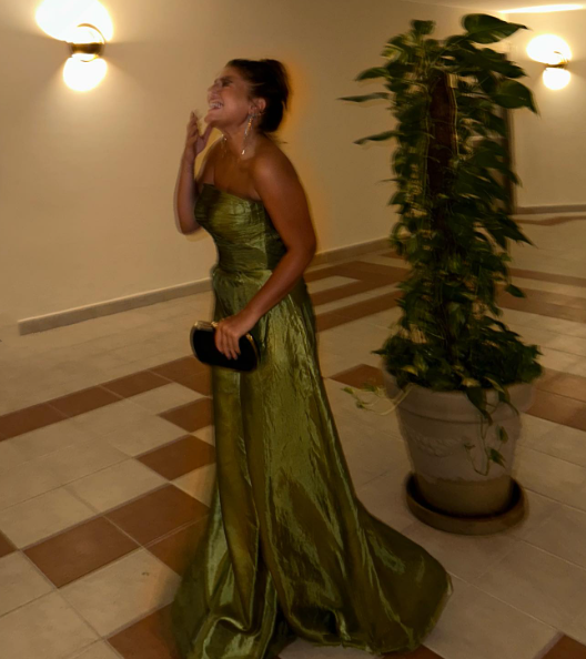 Chic Sage Green Strapless Satin Mermaid Long Evening Dress Formal Wedding Guest Dress Party Gown