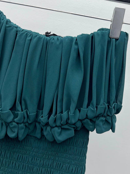 YSL 25S PLEATED DRESS STYLE 146