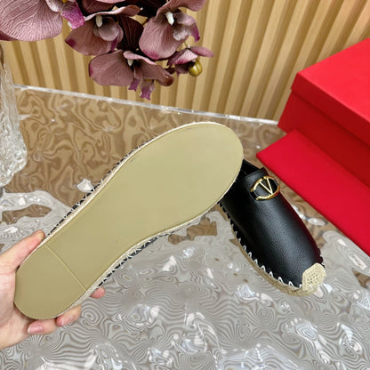 The Bold Edition VLogo Mules Black Leather