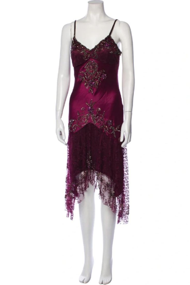 Gorgeous Spaghetti Straps Fuchsia Satin Lace Beaded Mermaid Long Evening Dress Formal Wedding Guest Dress D1887