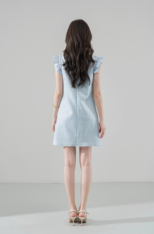 French dress new summer style temperament slimming high-end short sleeveless skirt R4302