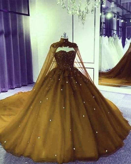 Luxury Quinceanera Dresses Applique Corset Ball Gown Prom Sweet 16 Dress Wedding Dress