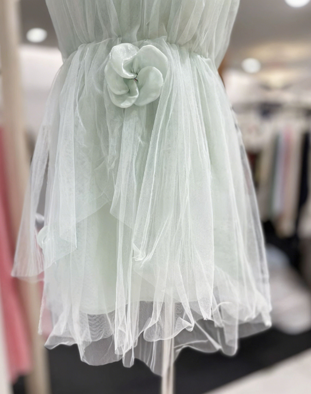 Beauty Homecoming Dress Halter Flower Back to School Outfits Party Dress  D6579