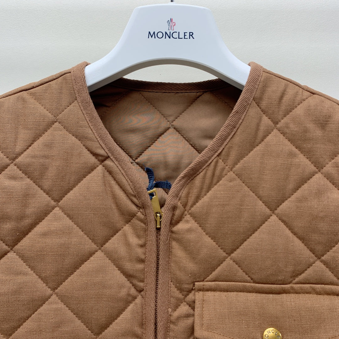 Moncler 25 Plaid Vest Polyester 281618