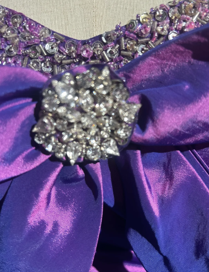 Fashion Strapless Tulle Satin Beaded A Line Short Homecoming Dress Birthday Outfits With Bow SP1795
