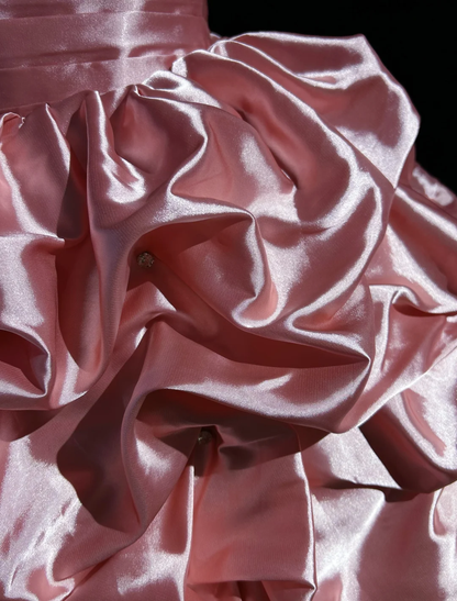 Strapless satin waisted puffy princess dress for homecoming R4918
