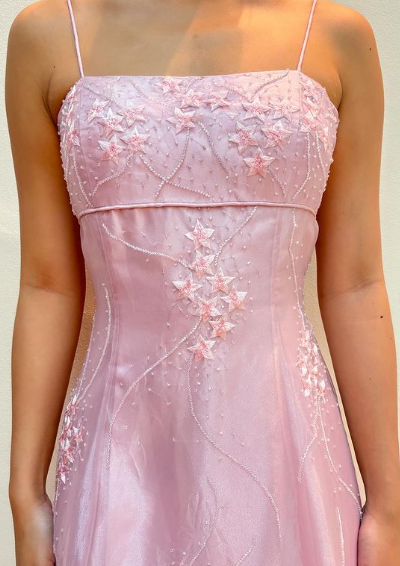 long prom dress pink evening gown