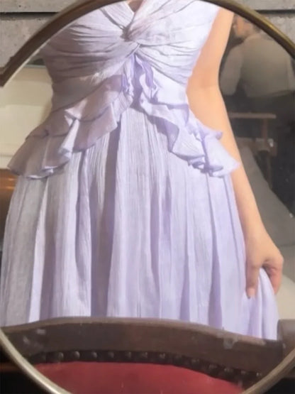 beautiful backless seaside holiday dress party dress    S6053
