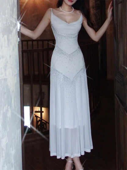 sleeveless women's long party dress evening gown      S6000