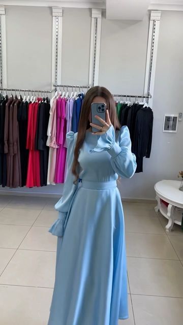 Elegant Blue Prom Dresses A Line Party Gown for Women