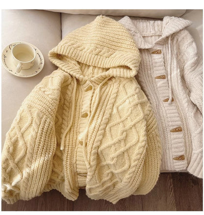 Solid Color Sweater Coat Women's New Style Cardigan Top     S4875